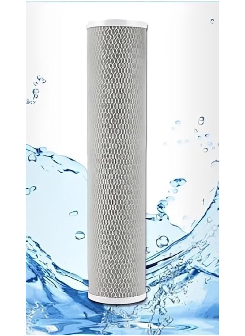 aqua filter - Jumbo 3 Stage Filter Set Includes 2 PP Filters and Carbon Block Filter Removes Bacteria and Heavy Metals - Image 1