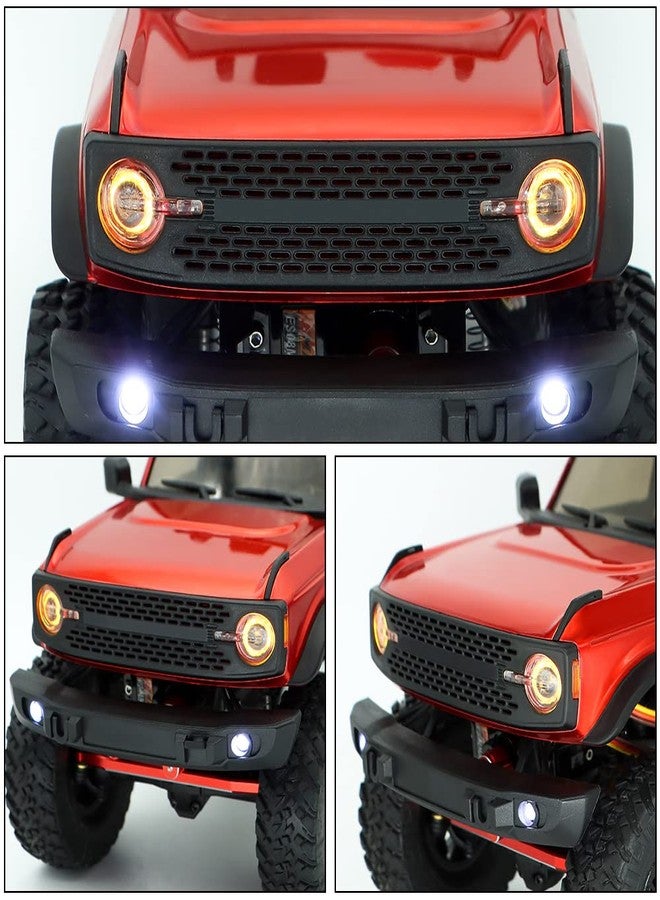 EPINON RC Light RC Headlights Angel Eyes with 12 Modes for 1/24 AXIAL SCX24 Bronco C10 JLU Gladiator Deadbolt Upgrade Part - Image 4