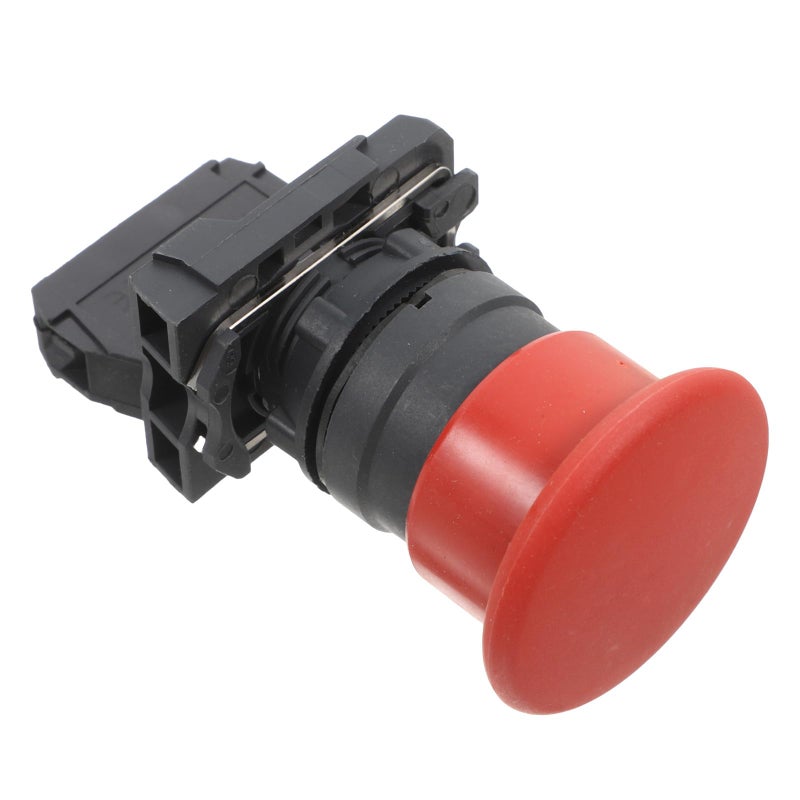 Industrial Emergency Stop Push Button Switch Mushroom Head Normally Closed Safety Control - Image 2