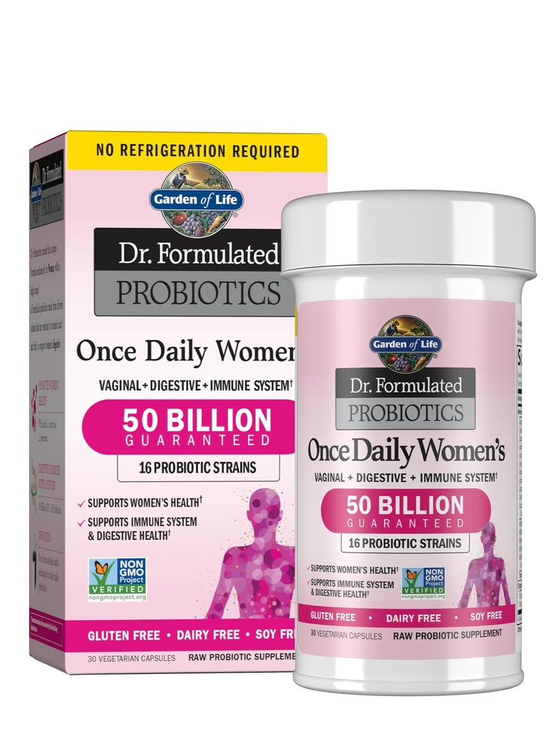 Garden of Life حديقة الحياة بروبيوتيك د. مصممة للنساء، 30 كبسولة نباتية - Image 1