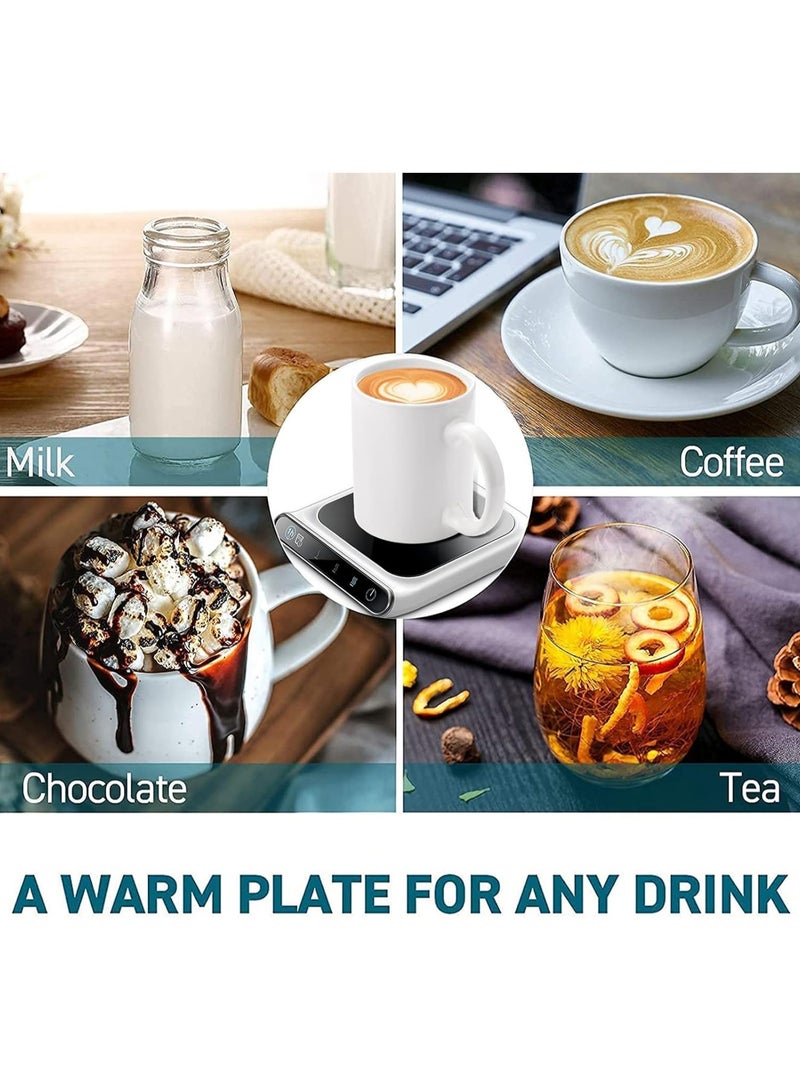 general Coffee cup warmer, electric coffee cup warmer, gravity sensor and 3 temperature settings for desktop coffee warmer with automatic shut-off, smart heated coffee cups for beverages, tea and hot chocolate (without cup) - Image 2