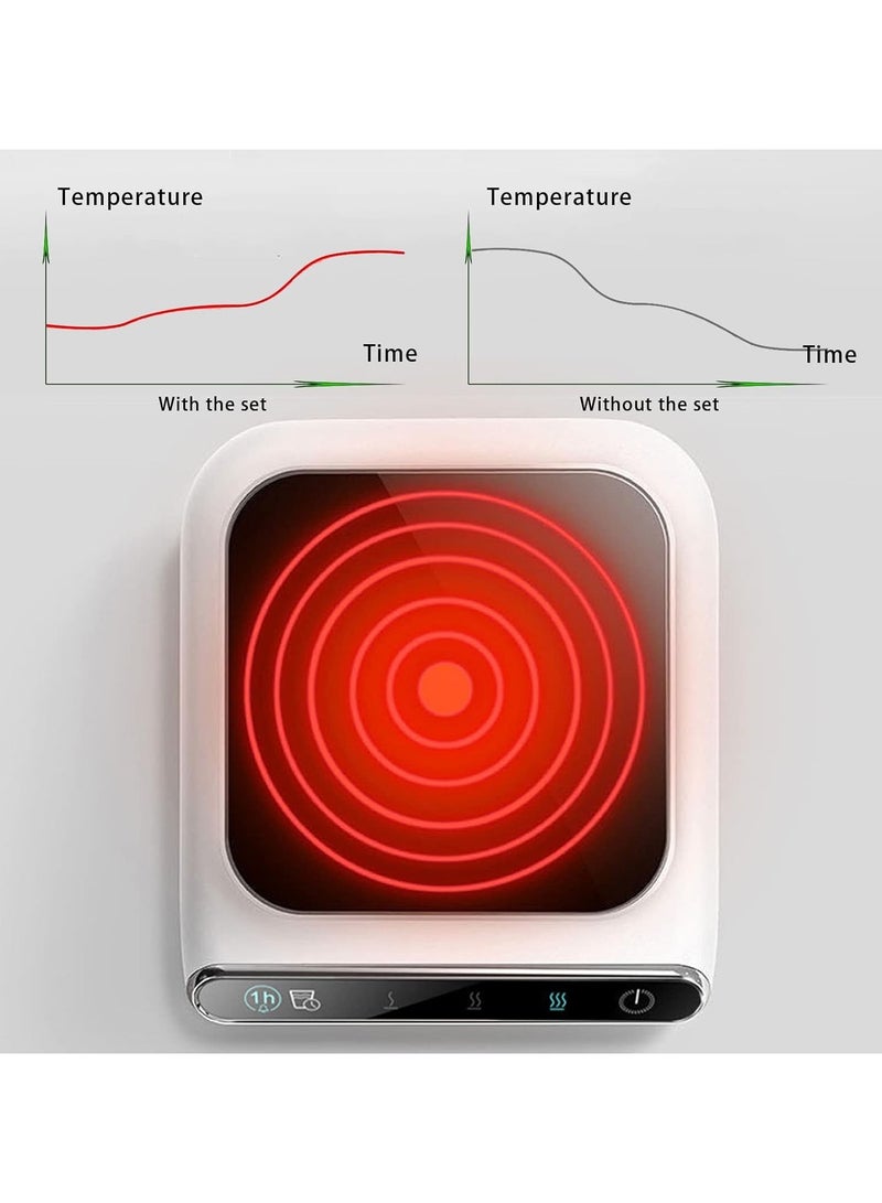 general Coffee cup warmer, electric coffee cup warmer, gravity sensor and 3 temperature settings for desktop coffee warmer with automatic shut-off, smart heated coffee cups for beverages, tea and hot chocolate (without cup) - Image 4