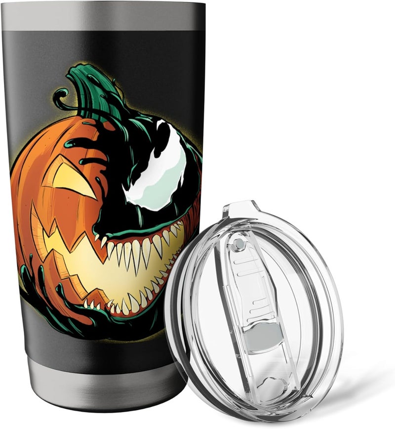 Marvel Venom Halloween Symbiote Pumpkin JackOLantern Stainless Steel Insulated Tumbler - Image 5