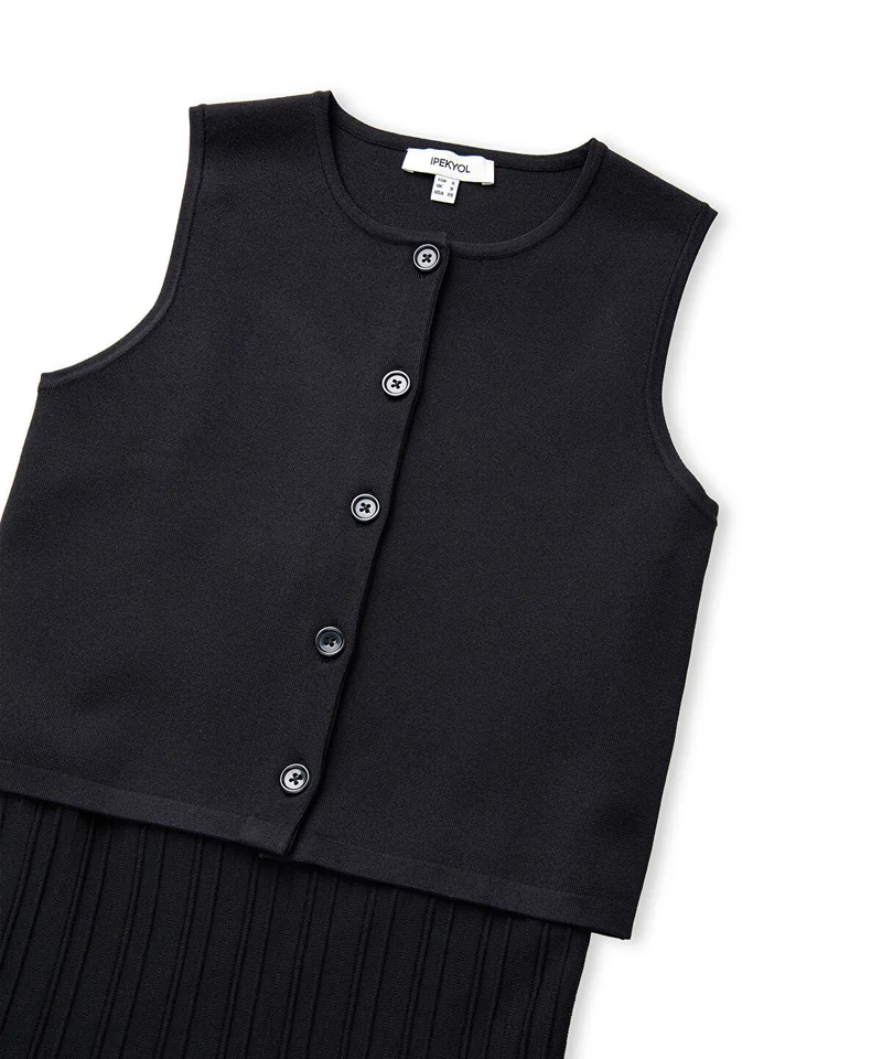 Ipekyol Pleated Knit Midi Dress