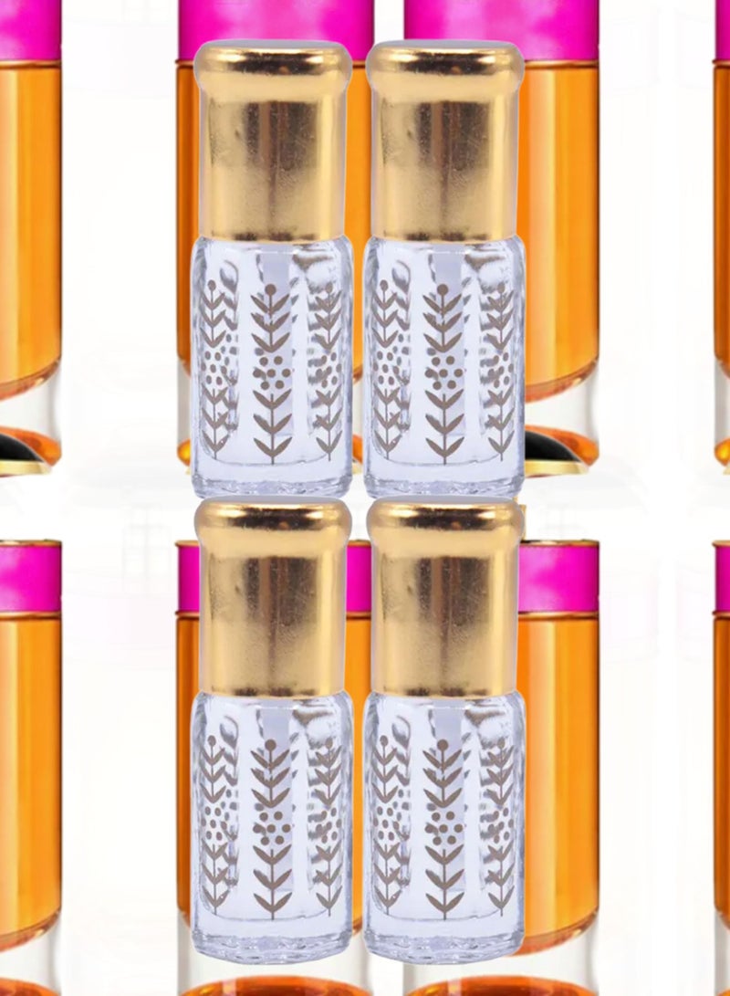 4 قطع عطر كاندي ثابت وفواح عبوة اقتصادية 3 مل