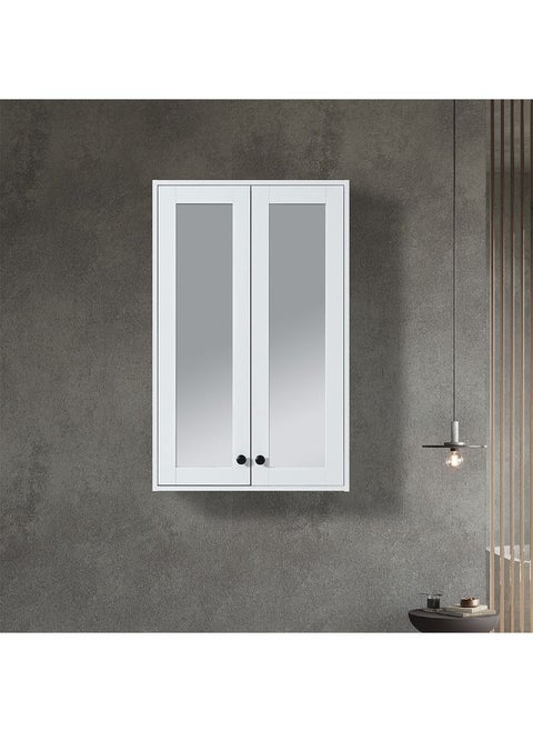 Milano Plus Moss LED Mirror Cabinet â€“ Wall Mounted Bathroom Cabinet with Mirror, Soft-Close Doors, Built-In Storage Shelves, Rust-Resistant, Space-Saving Modern Design L 60 X W 95 X H 16 Cm