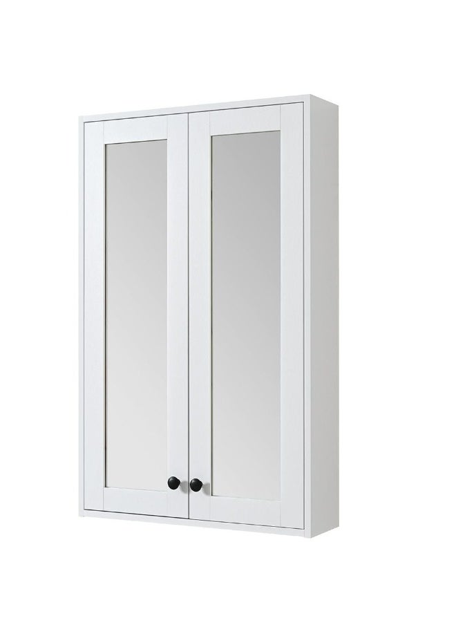 DANUBE HOME Milano Plus Moss LED Mirror Cabinet â€“ Wall Mounted Bathroom Cabinet with Mirror, Soft-Close Doors, Built-In Storage Shelves, Rust-Resistant, Space-Saving Modern Design L 60 X W 95 X H 16 Cm  - Image 2