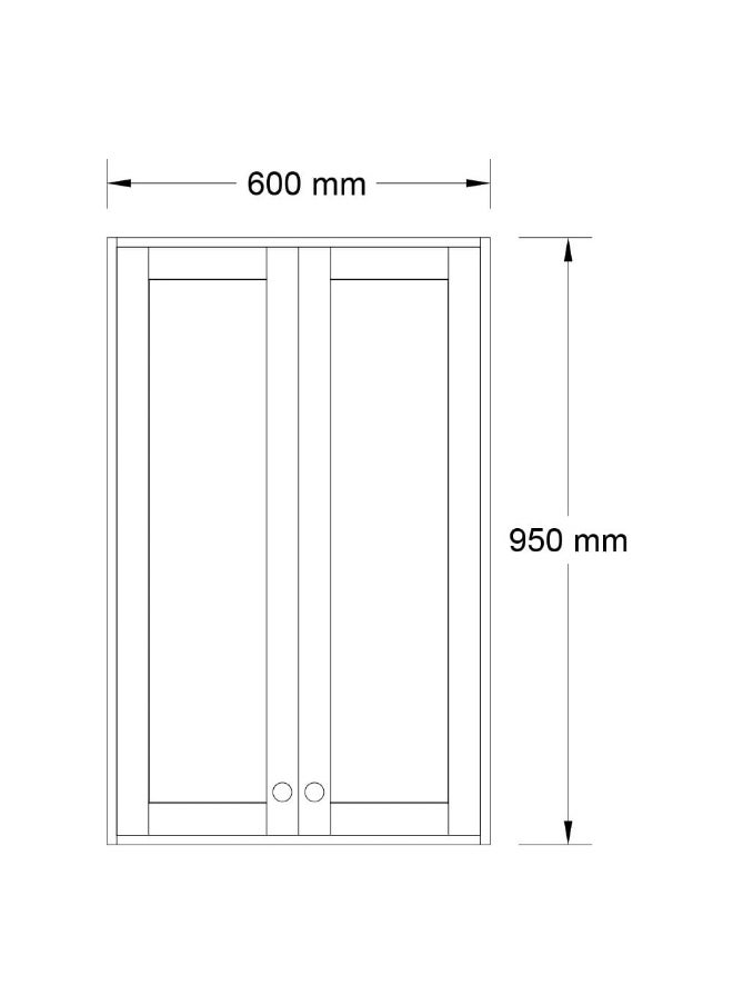DANUBE HOME Milano Plus Moss LED Mirror Cabinet â€“ Wall Mounted Bathroom Cabinet with Mirror, Soft-Close Doors, Built-In Storage Shelves, Rust-Resistant, Space-Saving Modern Design L 60 X W 95 X H 16 Cm  - Image 3