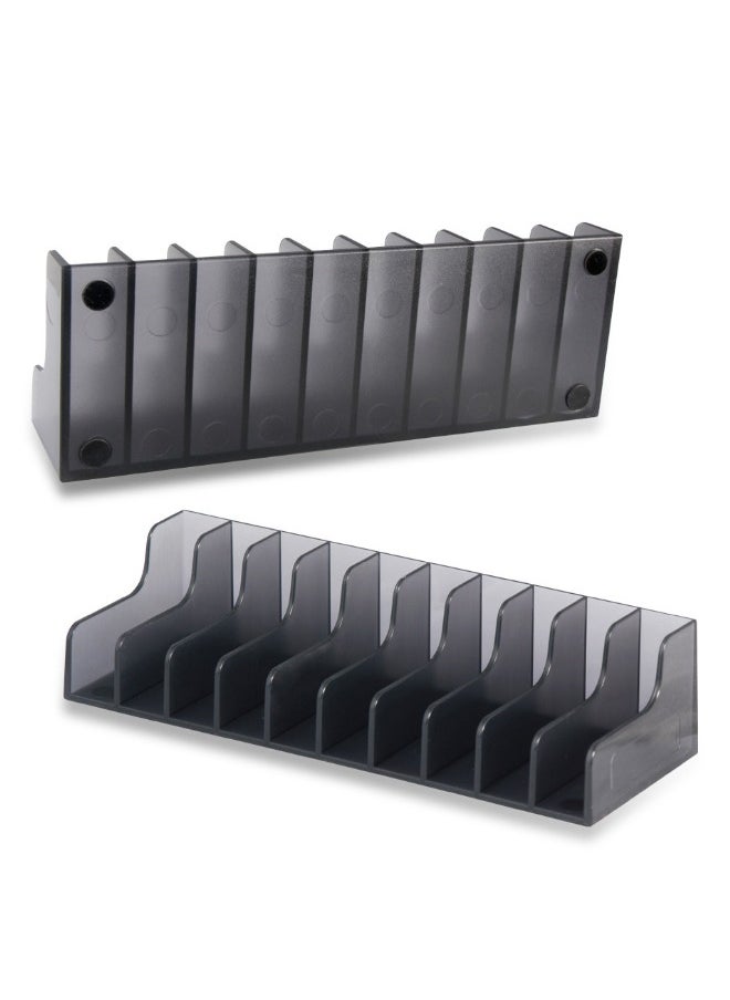 DOBE - PS5/4 CD Disks Card Holder, Game Card Box for Play Station 5/4, Game CD Case Storage Stand Holder Bracket for Playstation 5 4 (Holds 20 Disks, Black) - Image 1