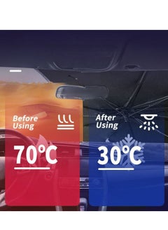 AWD Car Windshield Sunshade Cover, Folding Car Sunshade Umbrella for Windshield, Blocks Harmful Ultraviolet Rays, Protects Car Interior, Keeps Car Cool, for Cars Trucks Windshield Covers.  - Image 3