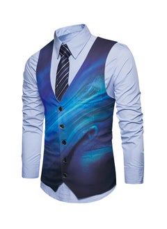 KUYING New Fashionable Personalized Printed Men's Suit Vest  - Image 1