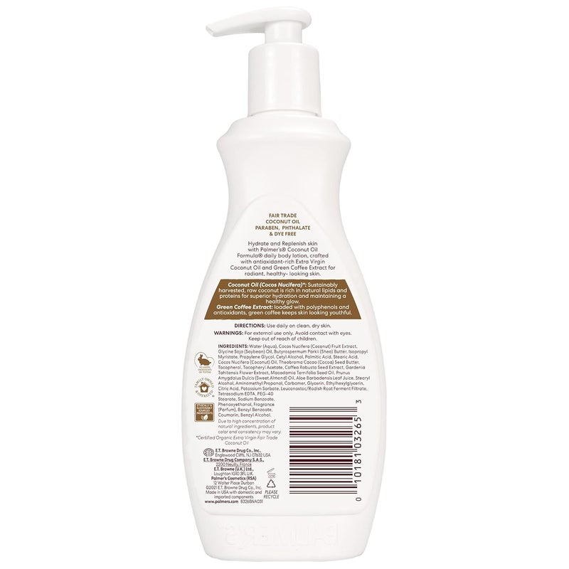 PALMER'S Palmers Coconut Oil Daily Body Lotion 400ml Pack of 3 - Image 2