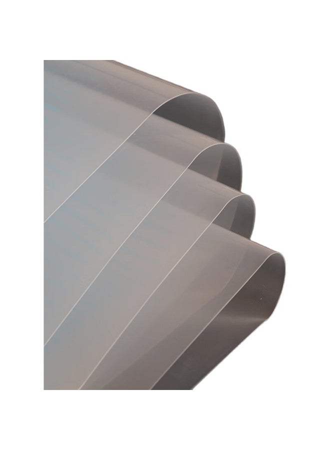 Simaa 50-Pack A4 Button Closure Transparent File Folders For Students, Thick Waterproof Exam Paper Document Storage Bags, Office File Folders, Stationery, 20563 - Image 3