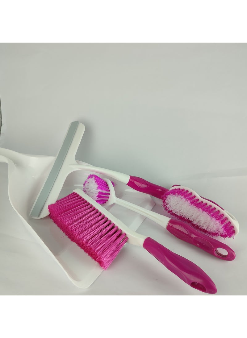 Generic 5-piece broom and brush set  - Image 1