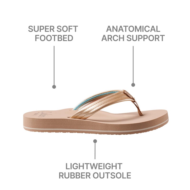Reef Cushion Breeze Womens Flip Flop, Ultra Soft Cushion Footbed, Arch Support, Golden Hour, 9 - Image 5
