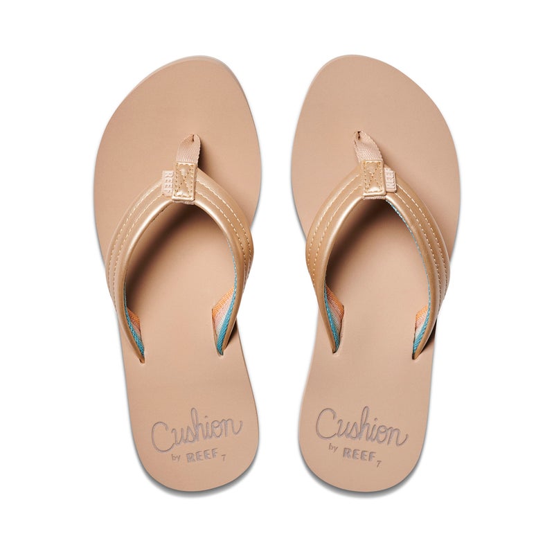 Reef Cushion Breeze Womens Flip Flop, Ultra Soft Cushion Footbed, Arch Support, Golden Hour, 9 - Image 4