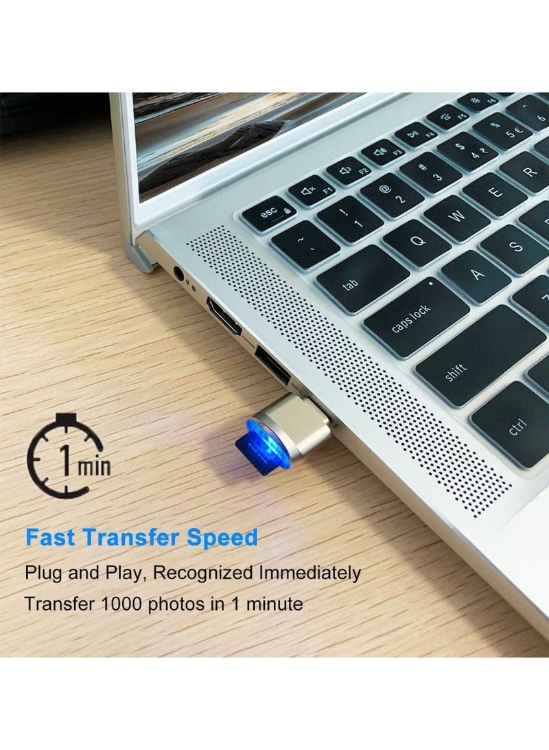 Micro SD Card Reader, USB C to SD Card Reader, Type C TF Memory Card Reader with USB C to USB Adapter, Mepsies USB OTG Card Reader for Laptops,smart Phones - Image 5