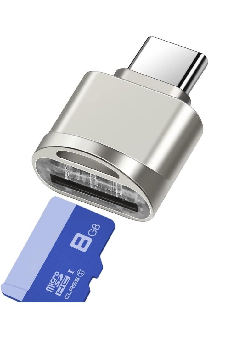 Micro SD Card Reader, USB C to SD Card Reader, Type C TF Memory Card Reader with USB C to USB Adapter, Mepsies USB OTG Card Reader for Laptops,smart Phones - Image 1