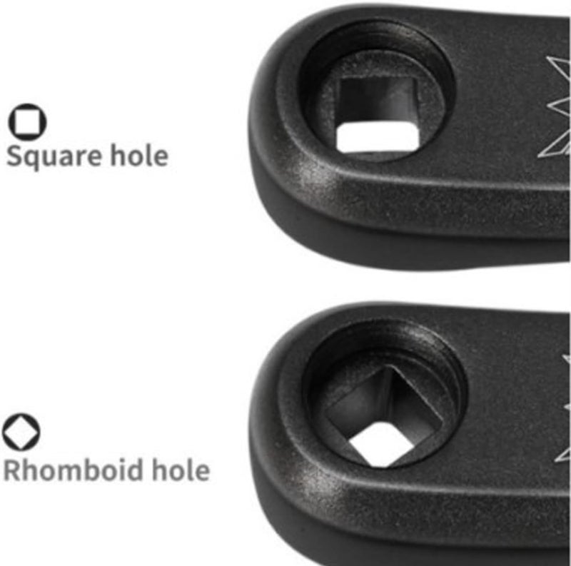 klarako Aluminium Alloy Bicycle Crank Arm Bike Crank Arm Replacement for Mountain Bike Road Bike