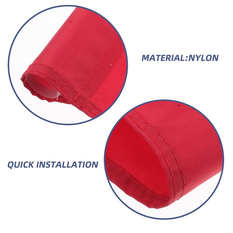 Portable Red Nylon Golf Practice Flag Putting Green Training Aid For Backyard Driving Range - Image 4
