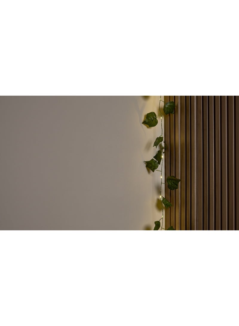 NAGAFA SHOP Leaf Vine LED Garland with Warm Light – Battery Powered Natural Wall Décor | Nagafa Shop2 M - Image 5