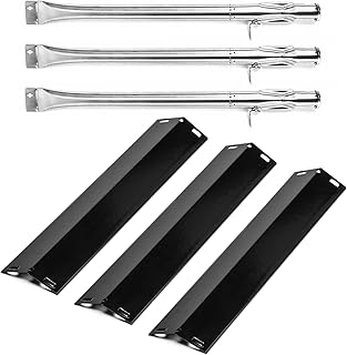 Utheer Grill Parts for Pit Boss Pro Series 1100 Wood Pellet & Gas Combo Grill, Stainless Steel Burner Tube, Heat Plate - Image 1