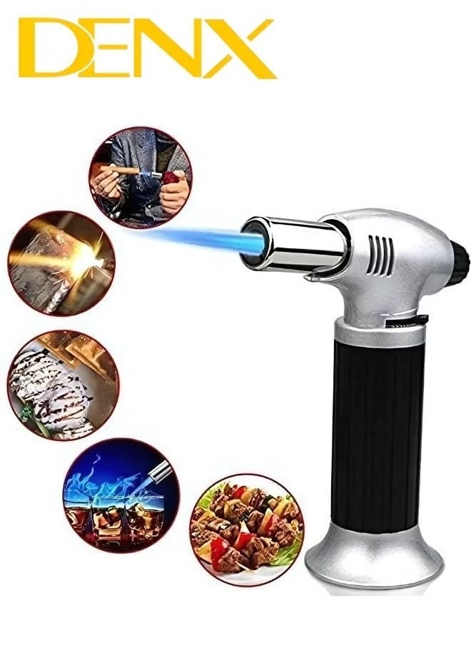 Denx Charcoal Starter Torch Lighter Black/Silver - Image 1