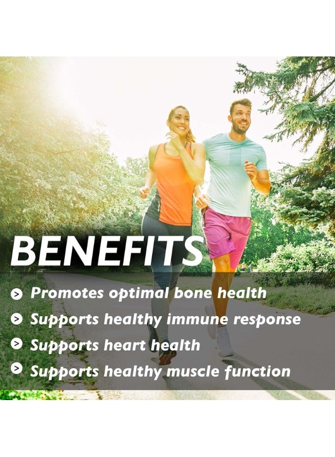 Organic Earth Vitamin D3 + K2 – 60 Capsules, Bone Strength & Immune Support Formula - Image 3