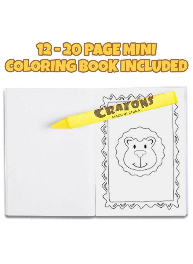 ArtCreativity مجموعة كتب تلوين صغيرة للحيوانات من Zoo Animal، 12 مجموعة، كل مجموعة تتضمن كتاب تلوين صغير و4 أقلام تلوين، هدايا حفلات بطابع Zoo، لوازم حفلات النوم، أنشطة تلوين للأولاد والبنات  - Image 5