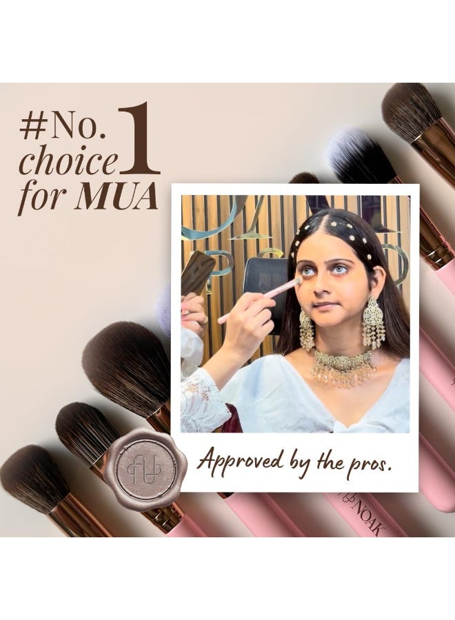 NOAK N123 Precision Makeup Brush | Fine Tip Applicator for Lipstick & Outline Definition | Smooth, Sharp & Even Finish | Reusable - Image 3