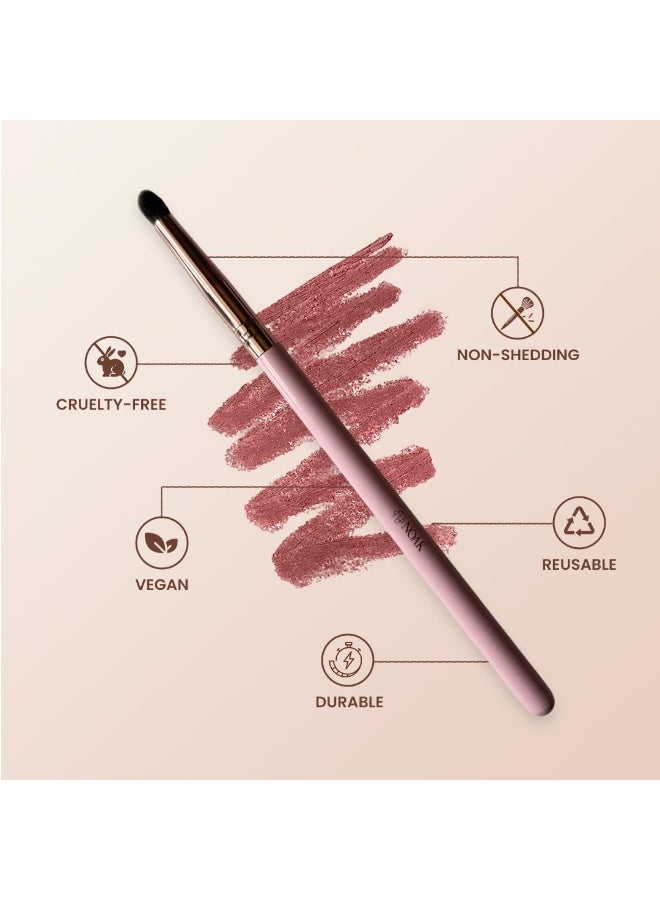 NOAK N123 Precision Makeup Brush | Fine Tip Applicator for Lipstick & Outline Definition | Smooth, Sharp & Even Finish | Reusable - Image 2