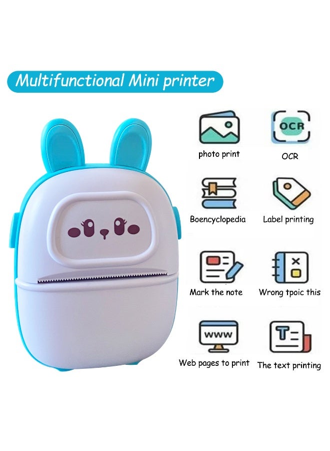 Mini Portable Thermal Printer – Ink-Free Bluetooth Label & Photo Printer for Students, Study Notes, and Creative Printing - Image 1