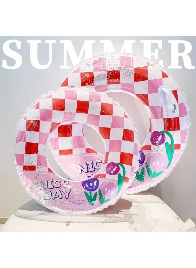 Goolsky Glitter Swim Rings Pool Inflatables, Inflatable Pool Floats, Pool Floats Ring Toys for Summer Beach Swimming Pool Floats Party Supplies - Image 5