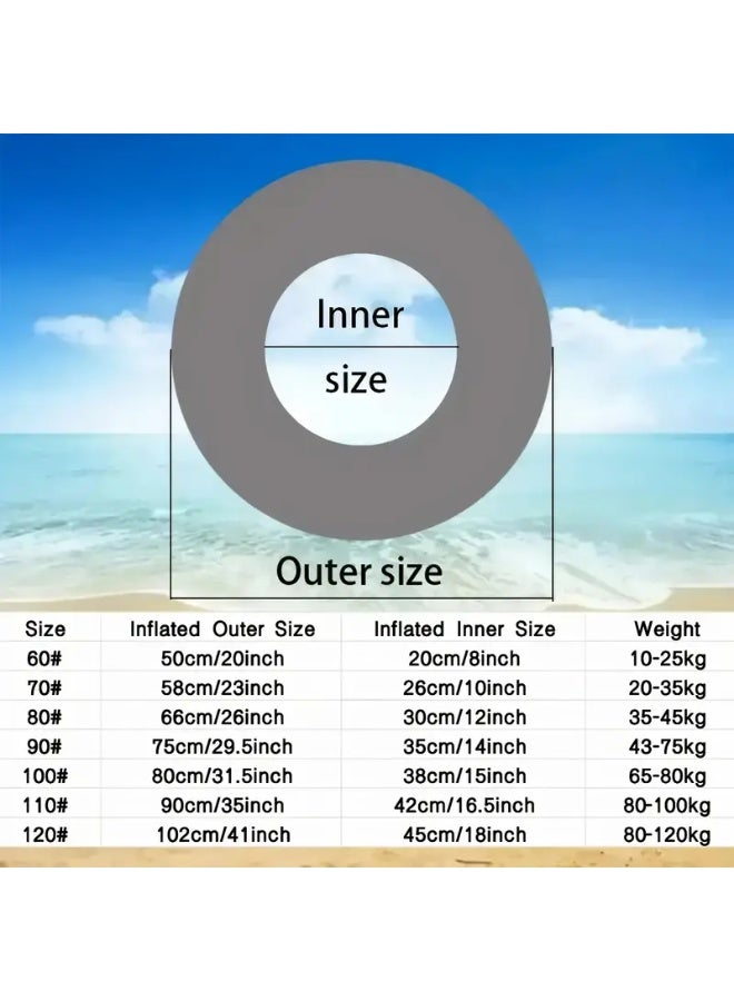 Goolsky Glitter Swim Rings Pool Inflatables, Inflatable Pool Floats, Pool Floats Ring Toys for Summer Beach Swimming Pool Floats Party Supplies - Image 3
