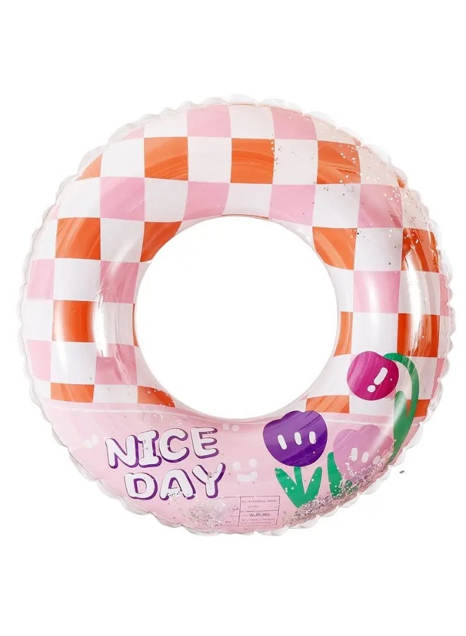 Goolsky Glitter Swim Rings Pool Inflatables, Inflatable Pool Floats, Pool Floats Ring Toys for Summer Beach Swimming Pool Floats Party Supplies - Image 4