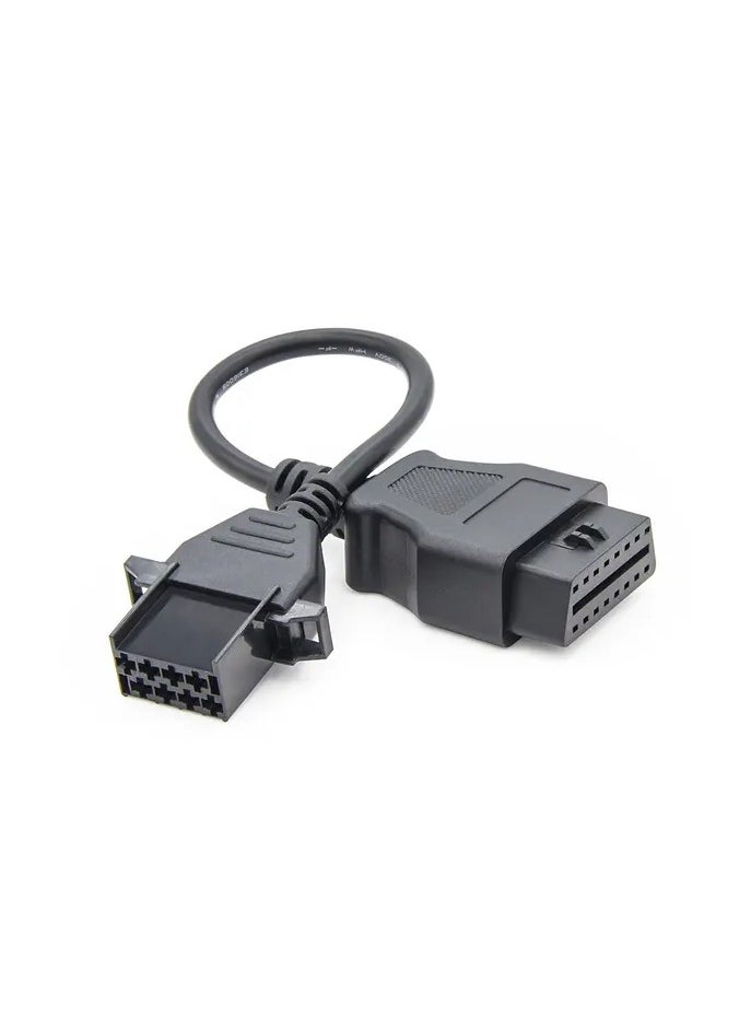 Generic OBD2 8 Pin to 16 Pin Diagnostic Adapter Cable Compatible with Volvo Fh Fh 12 Fh 16 Fl 6 Fm 10 Fm 12 Fm 7 Fm9 Truck Heavy Duty  - Image 1