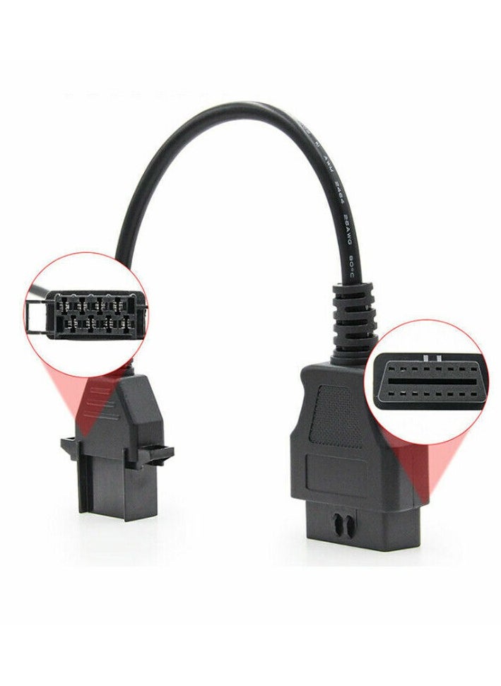 Generic OBD2 8 Pin to 16 Pin Diagnostic Adapter Cable Compatible with Volvo Fh Fh 12 Fh 16 Fl 6 Fm 10 Fm 12 Fm 7 Fm9 Truck Heavy Duty  - Image 3