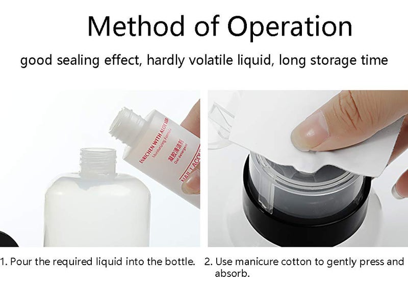 Hedume 16 Pack Push Down Empty Lockable Pump Dispenser Bottle, 6.8oz Professional Push Down Liquid Pumping Empty Bottle Dispenser for Nail Polish and Makeup Remover - Image 5