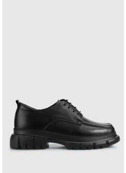 ProvoQ Black Leather Women's Shoes  - Image 1