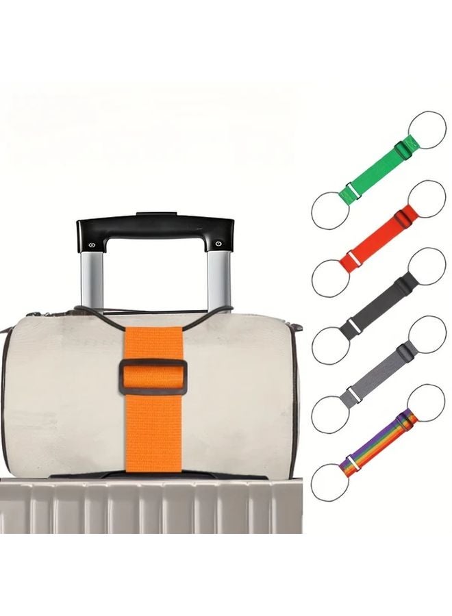 Mixed Colors Adjustable Nylon Luggage Strap Secure Travel Suitcase Bag Utility Hook - Image 2