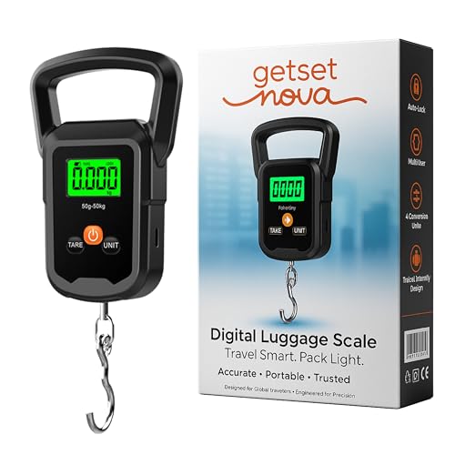 getsetnova Digital Weight Machine for Luggage 50kg | Portable Luggage Weighing Scale for Flights | Luggage Scale Luggage Weight Scale Weighing Scale | High Precision Travel Essentials 1 Year Warranty - Image 1