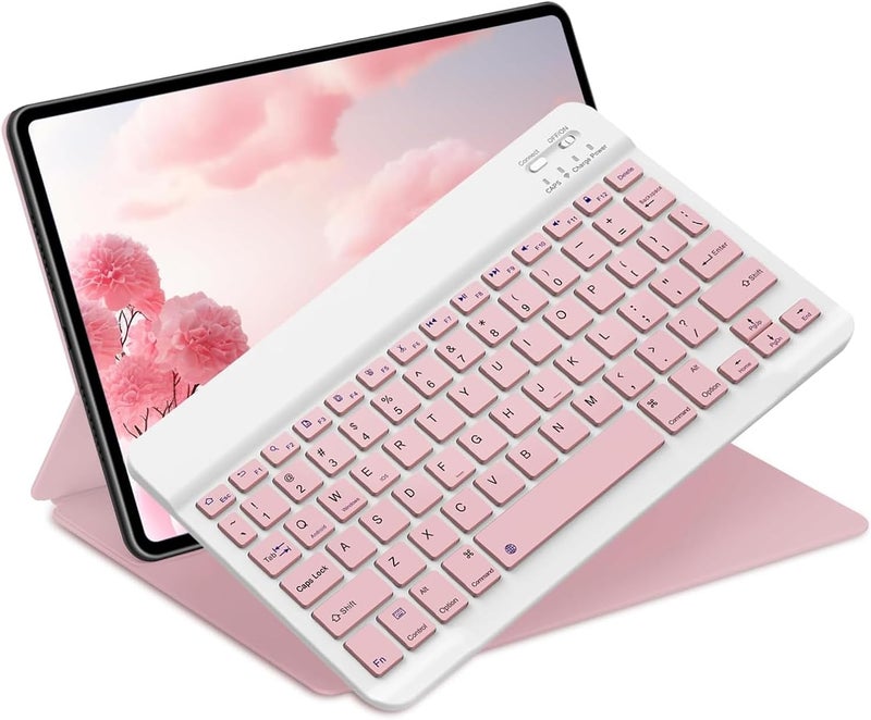 NOOX Universal Wireless Bluetooth Keyboard, Rechargeable Compatible for iPad Pro, Air, Mini, Phone, Tablet, Samsung, Xiaomi, iOS, Android, Windows, Chrome Os - Image 1