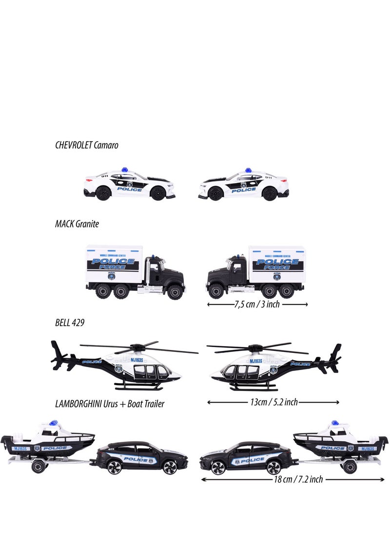 Majorette Majorette Police Force Cars Giftpack 4pcs  - Image 3
