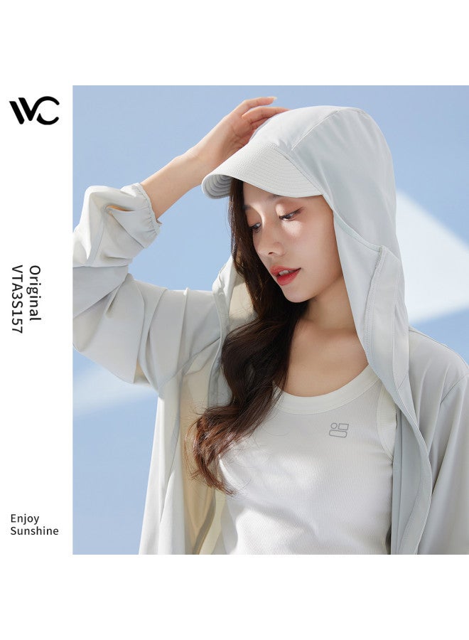 VVC أفضل مبيع لحماية الشمس في الهواء الطلق】عباءة رياضية أنيقة بغطاء رأس بأكمام طويلة للنساء - ملابس خارجية مقللة للوزن - Image 4