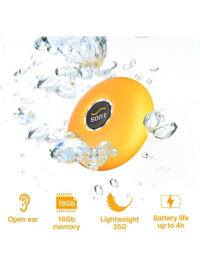 SONR Music 2-in-1 Bundle – Open-Ear Underwater Music Player for Swimmers (Sunny) & Storage case (Yellow) - Image 2