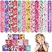Genuvi Valentines Slap Bracelets for Kids 36PCS Valentines Day Gifts for Kids Bulk Snap Bracelets Valentine Party Favors Goodie Bag Stuffers Treats Student Classroom Exchange Prizes Decorations Accessories - Image 2