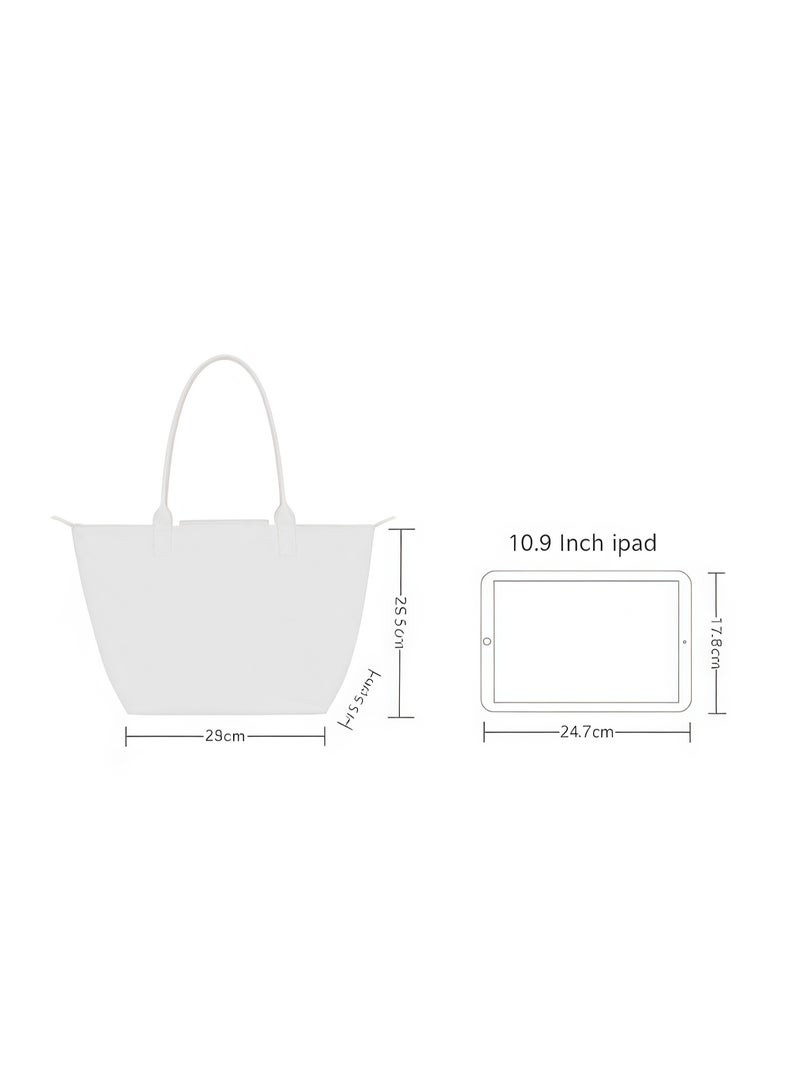 Longchamp Medium Tote Bag for Women, Foldable Bag With Zipper Shoulder Bag, Handbag for Travel, Work - Image 3