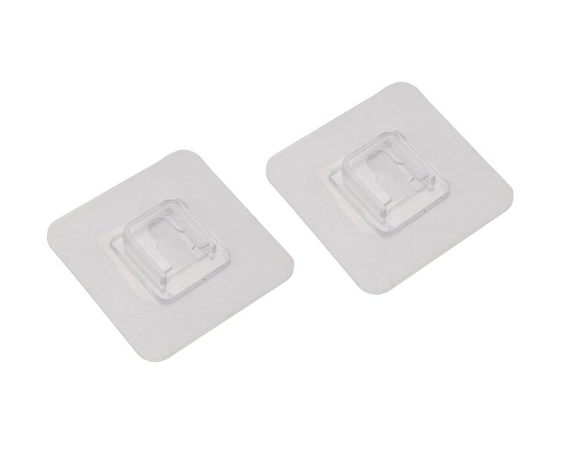 MOHAK Plastic Multipurpose Adhesive Sticker Support Without Drilling Wall Mount Acrylic Bathroom Shelf - Image 4