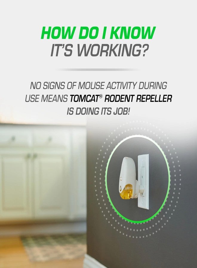Tomcat Repellents Rodent Repeller, Natural Essential Oil Plug-In, 1 Warmer and 2 Refills - Image 5