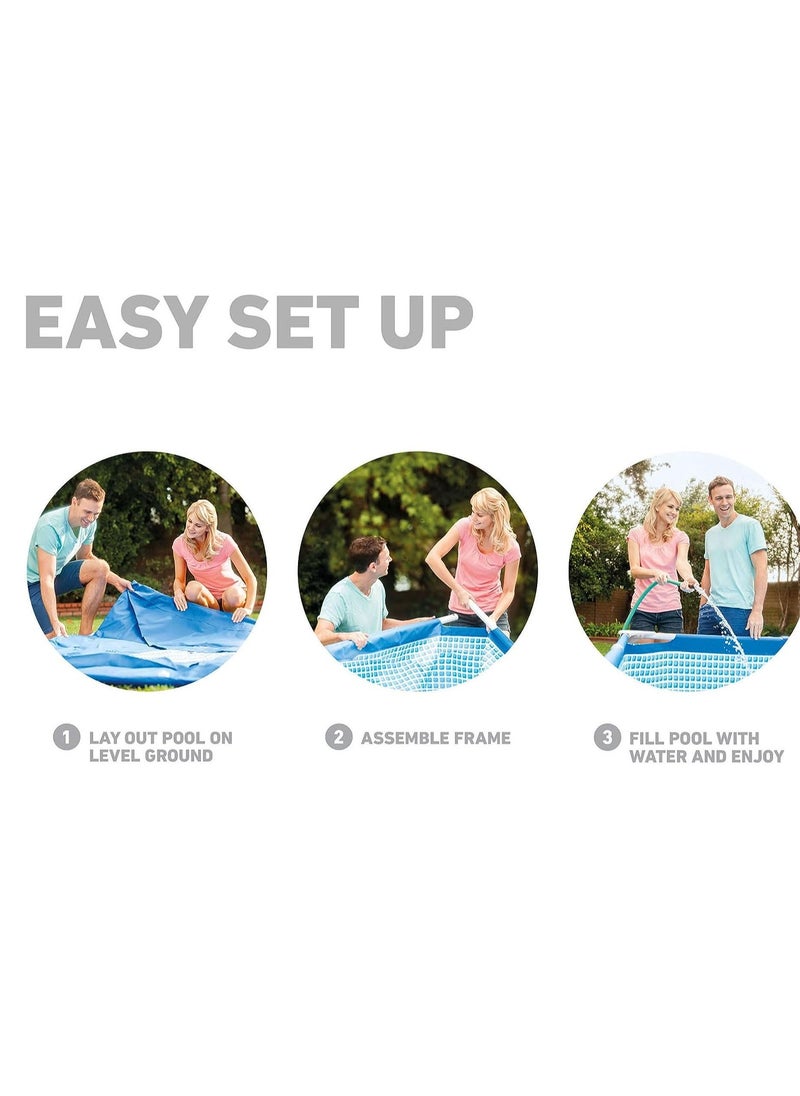 INTEX - Rectangular Metal Frame Pool - 28271 Multi Color - Image 1
